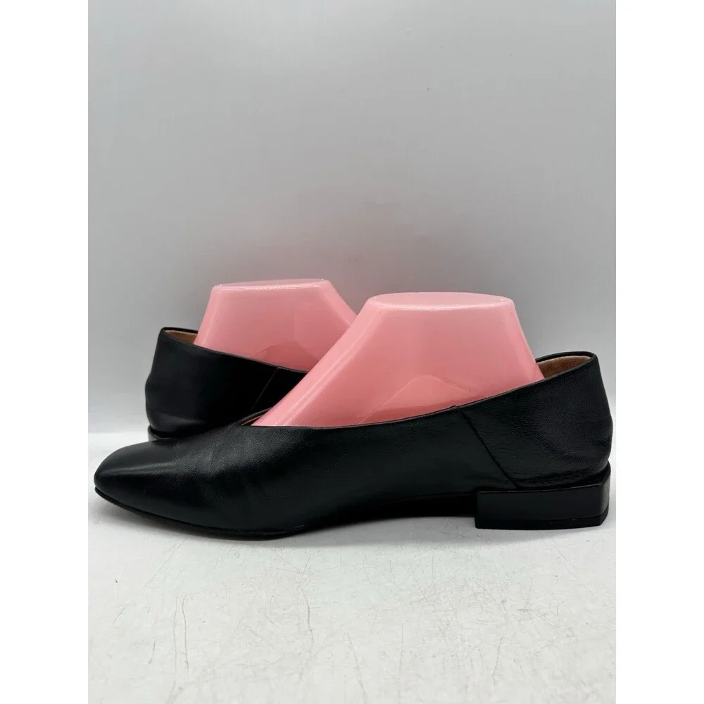 Sam Edelman Kasey Ballet Flats Black Leather Women’s Sz 9 Square Toe